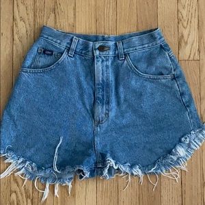 High waisted Lee Jean Shorts